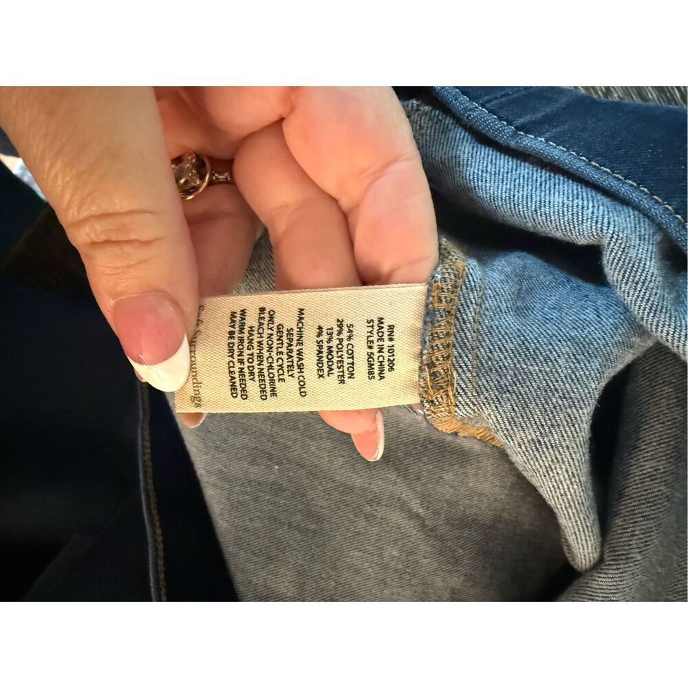 Soft Surroundings Split Hem Boot Cur Pull On Jean… - image 7